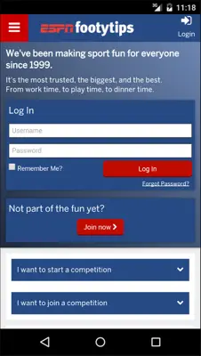 footytips android App screenshot 1